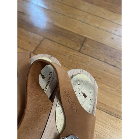 Lotta's Sweden made Highwood Brown Clogs in Oiled Nubuck Size 39 S000049 - Picture 10 of 10